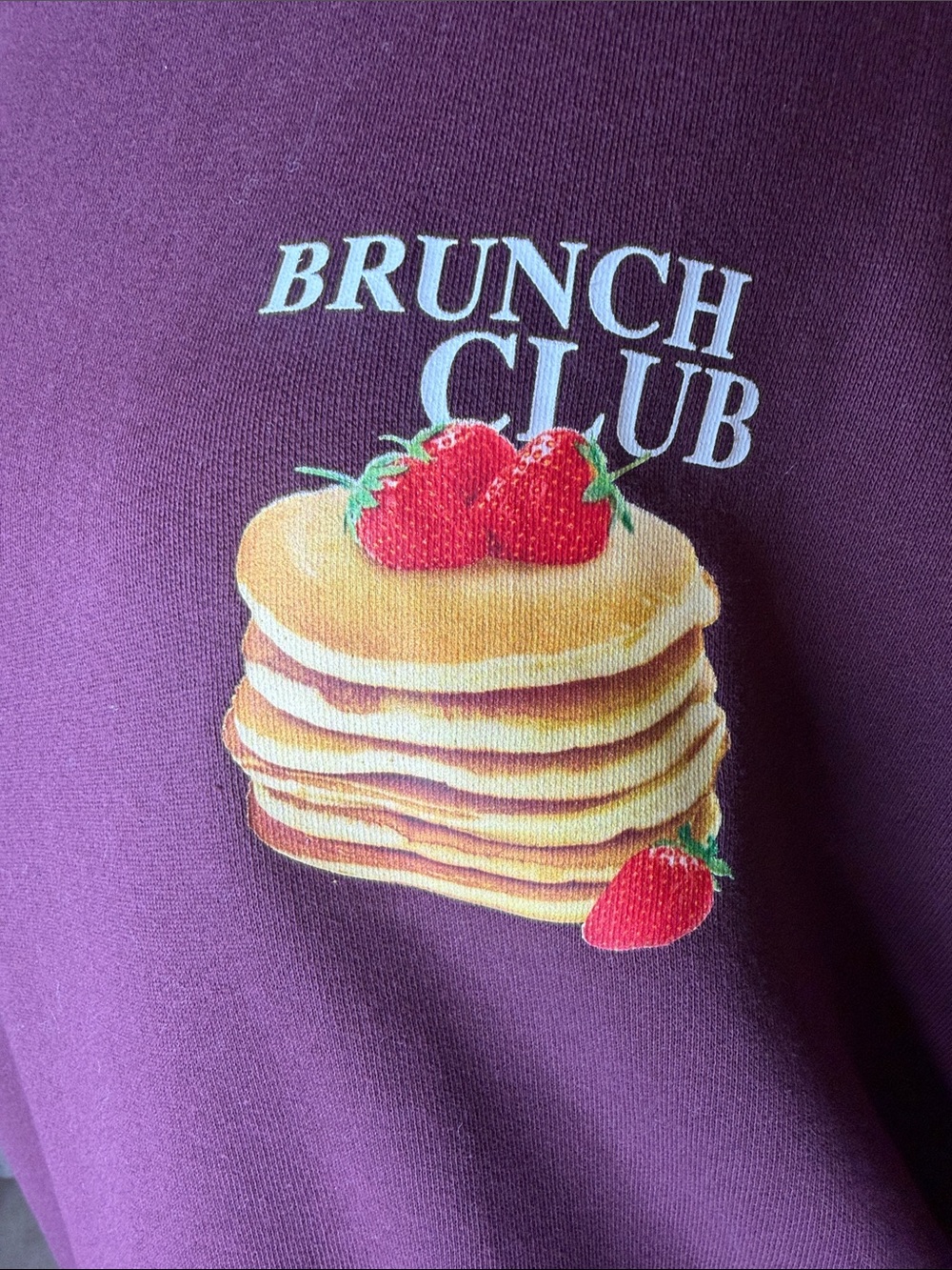 wild fable Burgundy 'Brunch Club' Pullover Sweatshirt - Picture 4 of 7